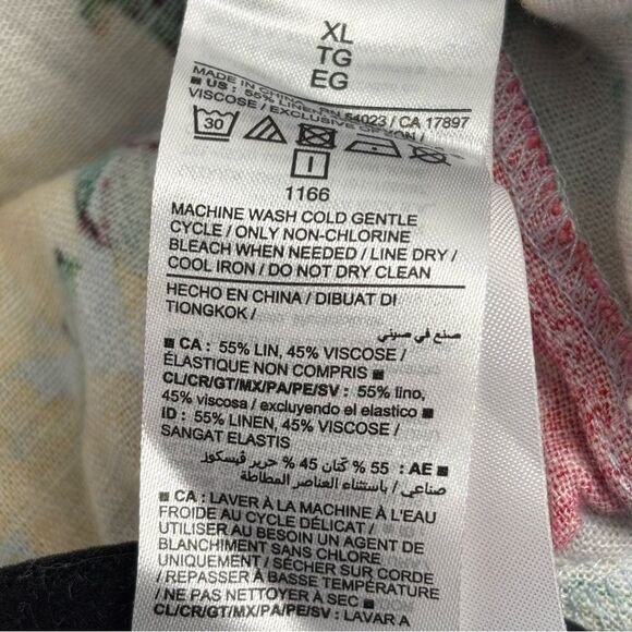 NWT Old Navy Multicolored Floral Jumpsuit Womens XL Linen Blend Boho Cottagecore - Picture 8 of 15